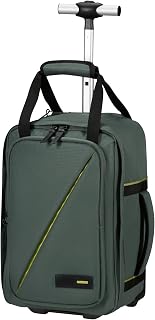 American Tourister Take2Cabin Ryanair Cabin Bag 40 x 25 x 20 cm, 20 L, 1.4 kg, Wheeled Backpack, Hand Luggage, S Underseat Airplane Backpack, Green (Dark Forest)