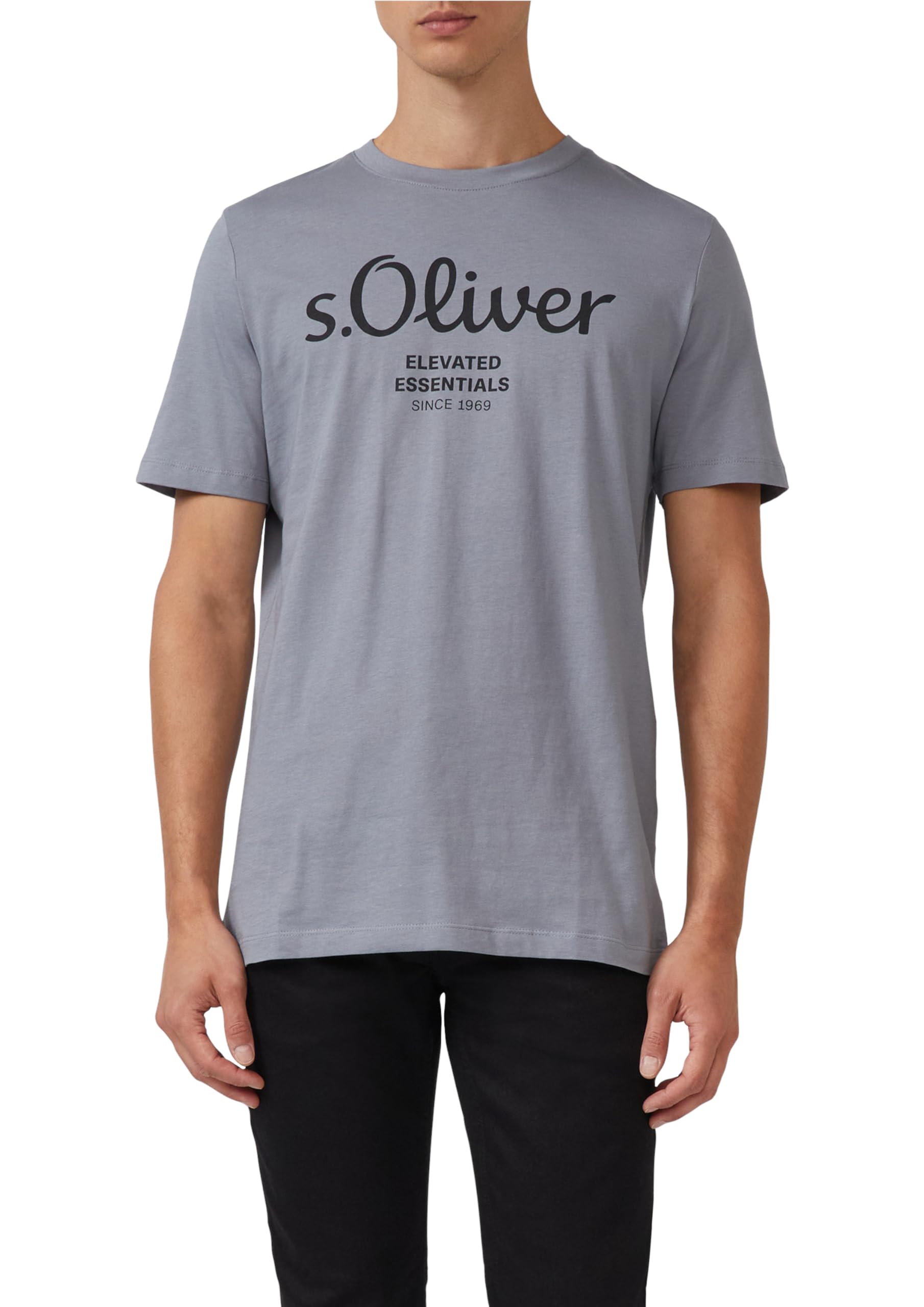 s.Oliver Baumwoll-t-Shirt mit Logo-Print T-Shirt Uomo
