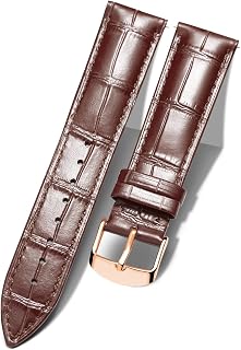 BINLUN Leather Watch Strap 10mm-24mm Crocodile Design Alligator Quick Release Replacement Straps for Smartwatch Men Women