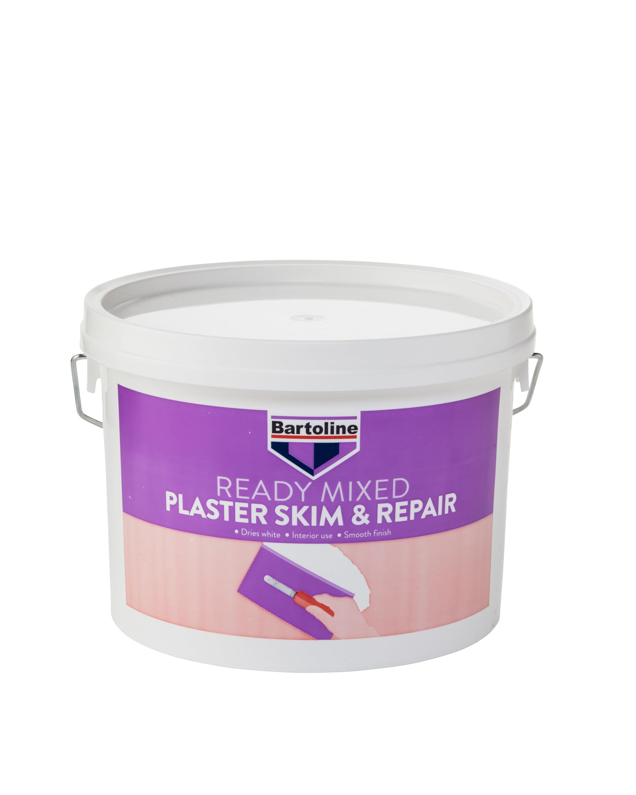 Bartoline Ready Mixed Plaster Skim and Repair 2.5 L | Easy Application Plaster f