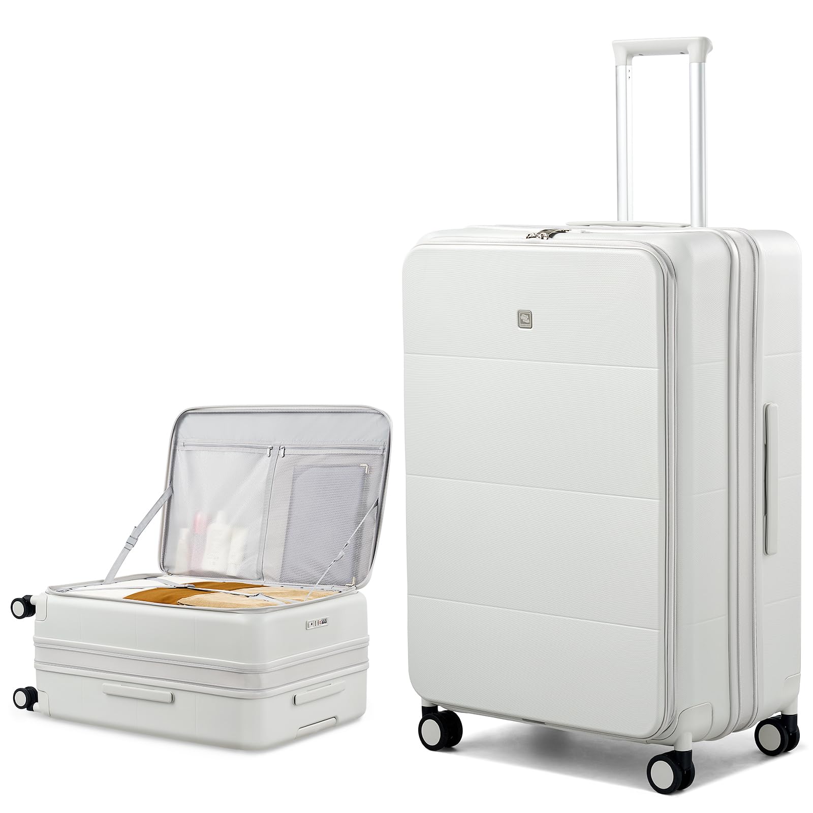 Hanke Hardside Expandable Large Checked Luggage, 28 Inch Top Opening Trunk Lugga