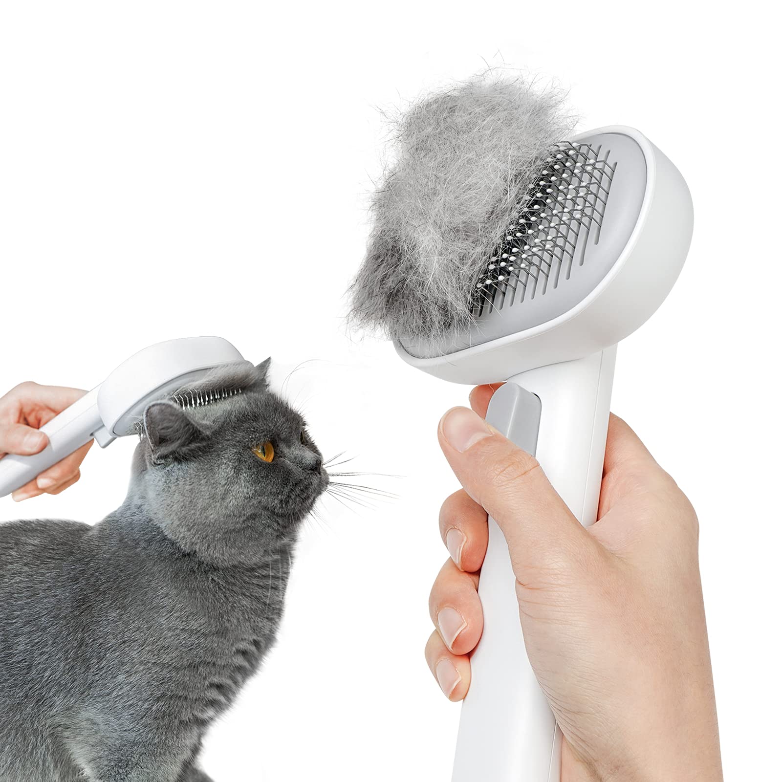 Aumuca Cat Brush for Shedding, Cat Brushes for Indoor Cats, Cat Brush for Long o