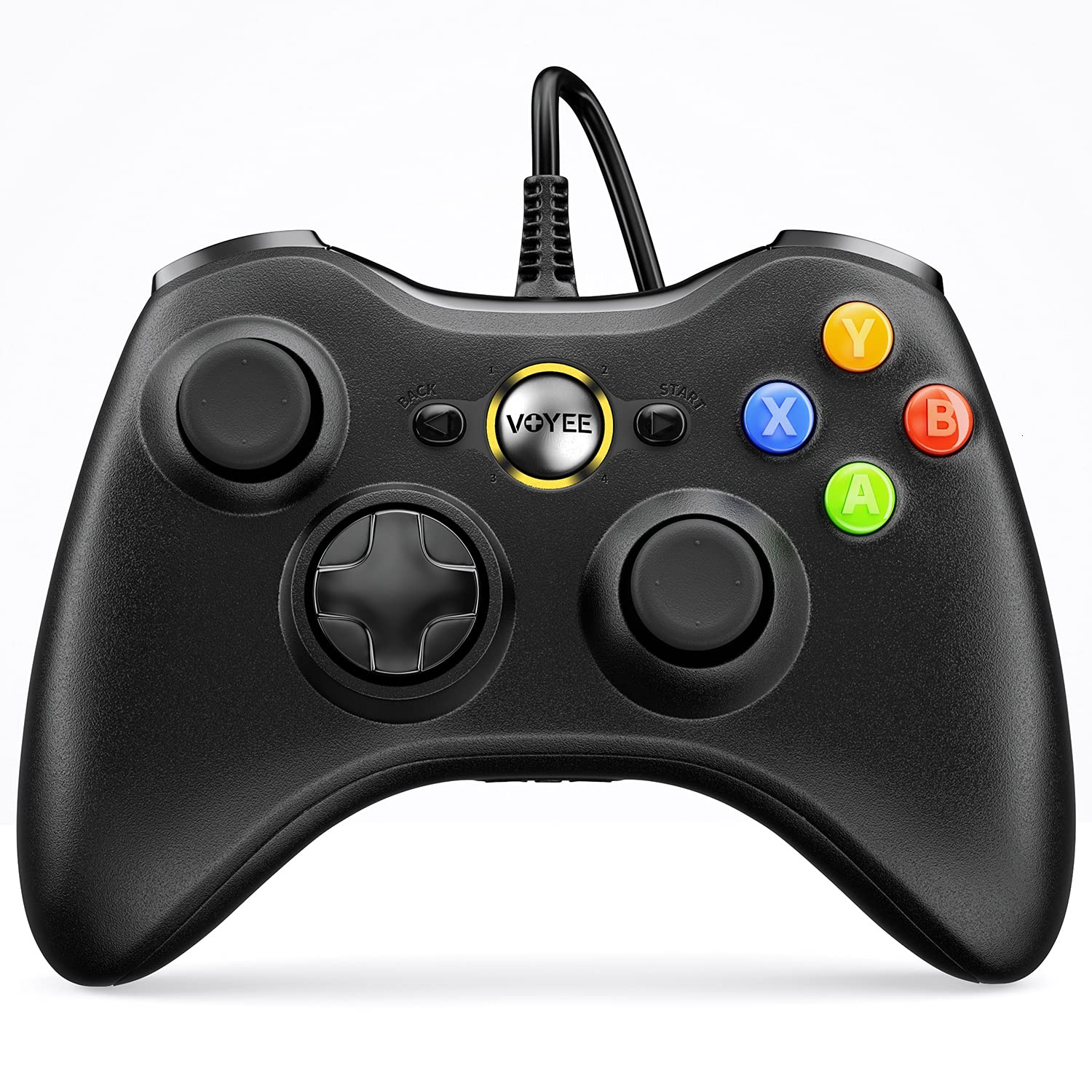 VOYEE PC Controller, Wired Compatible with Xbox 360 & Slim/Windows 10/8/7 | Upgr
