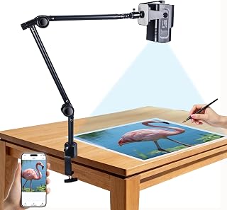 Art Projector for Tracing, Drawing Projector on Wall Canvas for Adults | 1280 x 720 HD, 9.5-150 inches Projection, with Stand, 2.4G WiFi, For Canvas Wall Art Cookie Cake Decorating DIY Artists