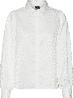 Vero Moda Vmvigo LS Shirt Wvn Maglietta a Maniche Corte Donna (Pacco da 1)