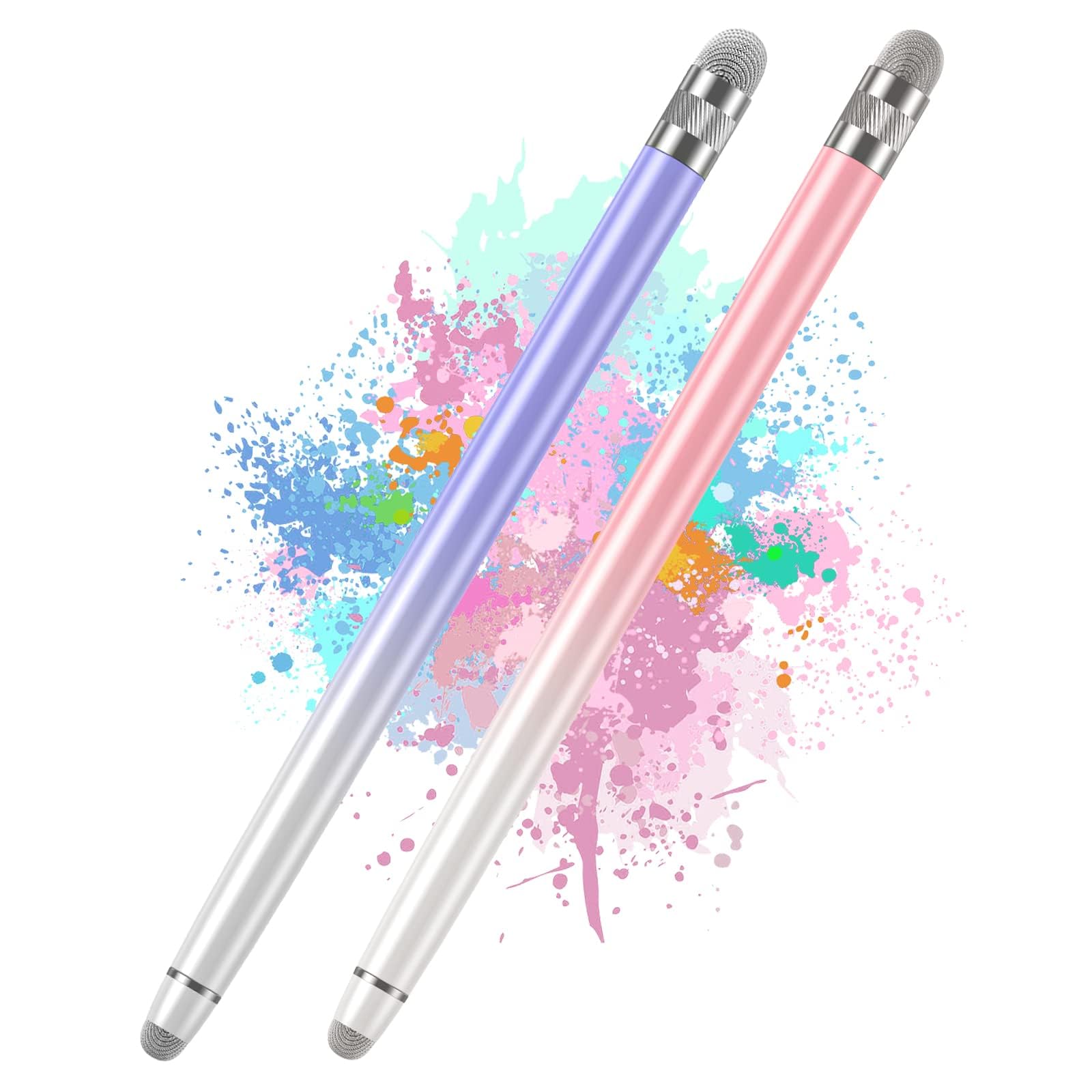 Bopomofo 2PCS Stylus Pen for Touchscreen,High Sensitivity & Precision | Metal Ba