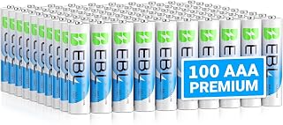EBL AAA Batteries, Alkaline Triple A Batteries Ultra Long Lasting 100 Count