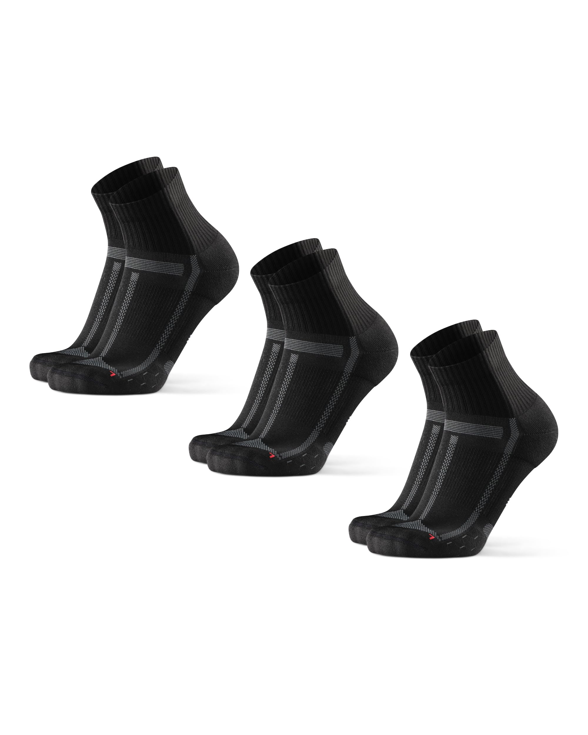 DANISH ENDURANCE Men's Running Socks, Anti-Blister, Non-Slip Socks for Trail Run