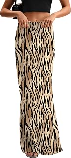 KIFOVEN Women's High Waist Elastic Maxi Skirt