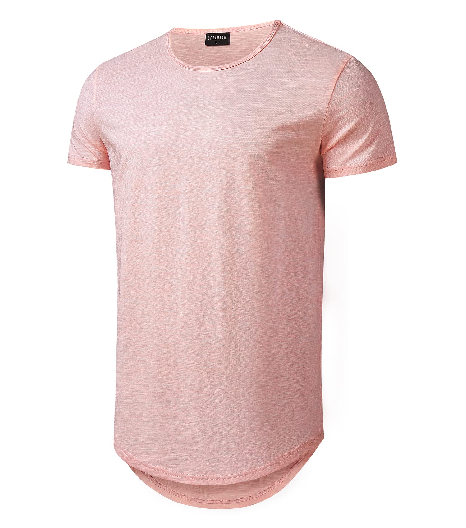 Big and Tall Mens Tshirts Longline Extra Long Shirts Hipster Reflective Line Sca
