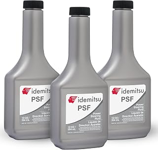 Idemitsu Power Steering Fluid – 12 oz, 3 Pack | Leading Asian OEM Supplier | For OE Hydraulic Power Steering Systems | Most Vehicle Types
