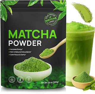 Matcha Powder 100g - Smooth Taste, Vibrant, Pure Green Tea Powder