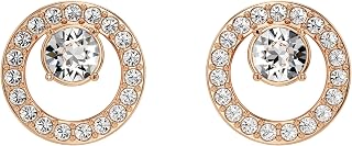 Swarovski Creativity Circle Necklace, Earrings, and Bracelet Jewelry Collection, Clear Crystals