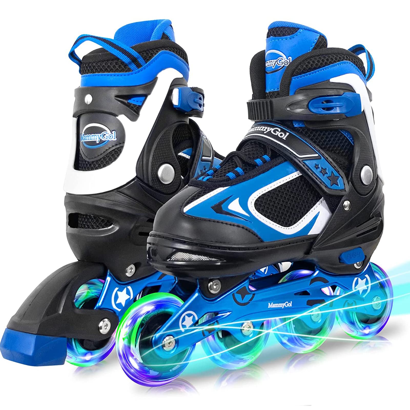 MammyGol Adjustable Inline Skates for Kids Boys Girls Youth Blades Roller Skates