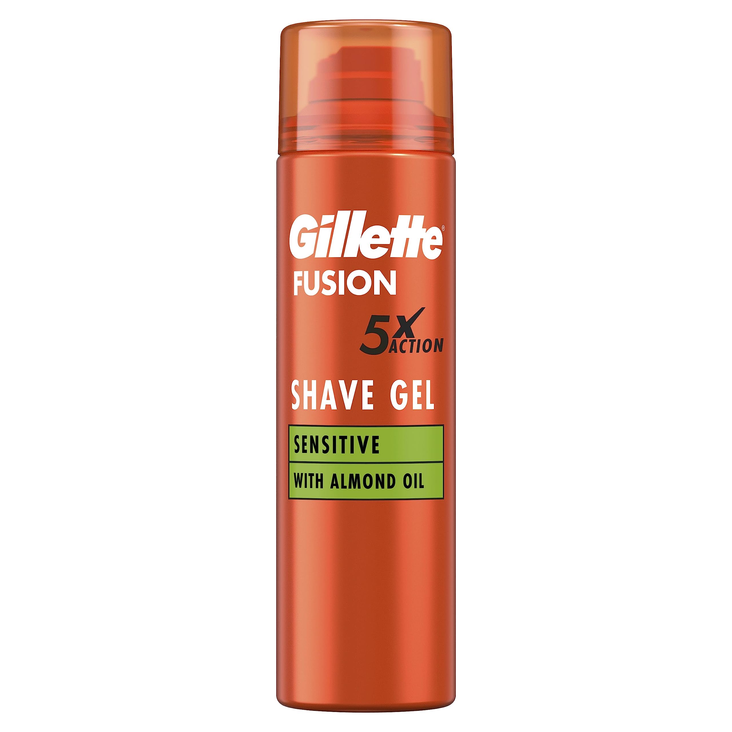 Gillette Fusion5 Ultra Sensitive Shaving Gel for Men, 200 ml, Soothes & Protects