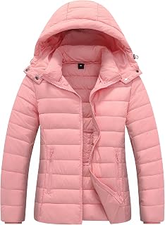 TDYPCI Women's Lightweight Waterproof Puffer Jacket Warm For Cold Winter