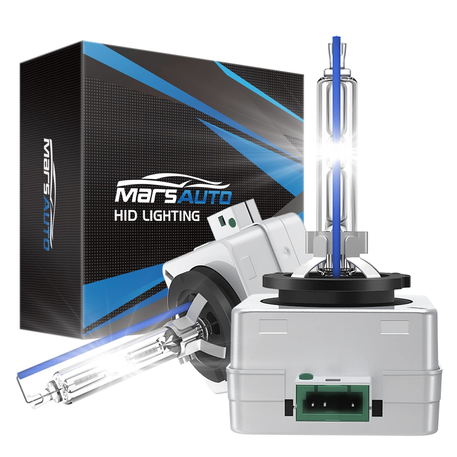 Marsauto D3S HID Bulbs, 6000K Cold White, Xenon D3S HID Bulb, 3500 Hours Longevi