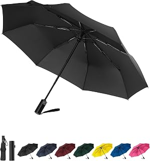 Compact Travel Umbrella, Windproof Auto Open & Close, Lightweight Design