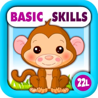 Preschool All-In-One Basic Skills: Learning Adventure A to Z (Letters, Numbers, Colors, Shapes, Go Together, Patterns, 123s counting, ABCs reading) - Games for Kids - Educational Toy for Baby, Toddler and Kindergarten Explorers by Abby Monkey®