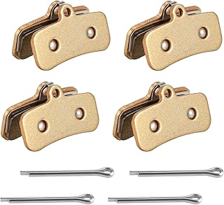 Liyquint 4PCS Sintered Metal Front & Rear Disc Brake Pads for Sur Ron Light Bee X/S, Talaria Sting R/MX3/MX4, Segway X160/X260 - High-Performance Electric Dirt Bike Brake Pads Replacement Kit. (Gold)