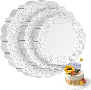 HAKSEN 108 PCS Paper Doilies, 6.5, 8.5 and 10.5 inch Lace Doilies for Table