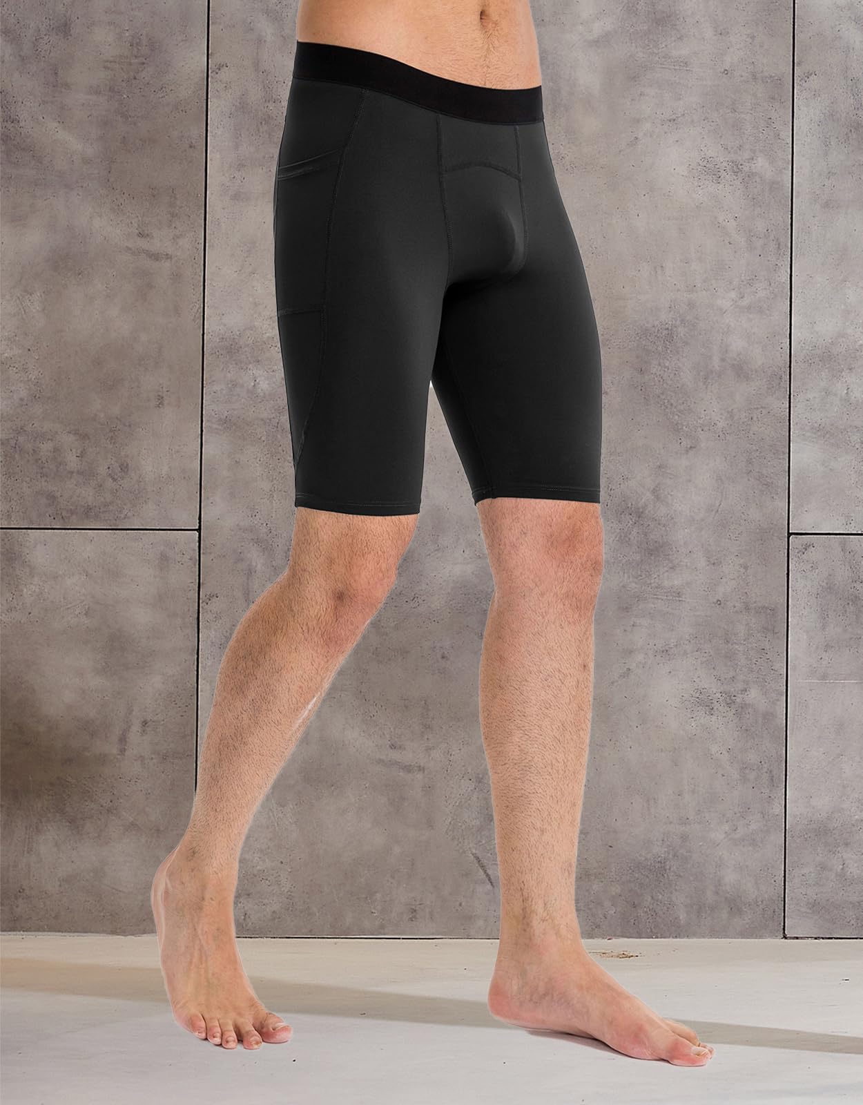 Compression Shorts for Men Athletic Underwear Workout Tights with Pockets