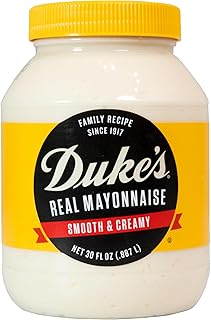 Duke’s Real Mayonnaise Jar – Original Smooth & Creamy Taste, 30 Ounce (Pack of 1)