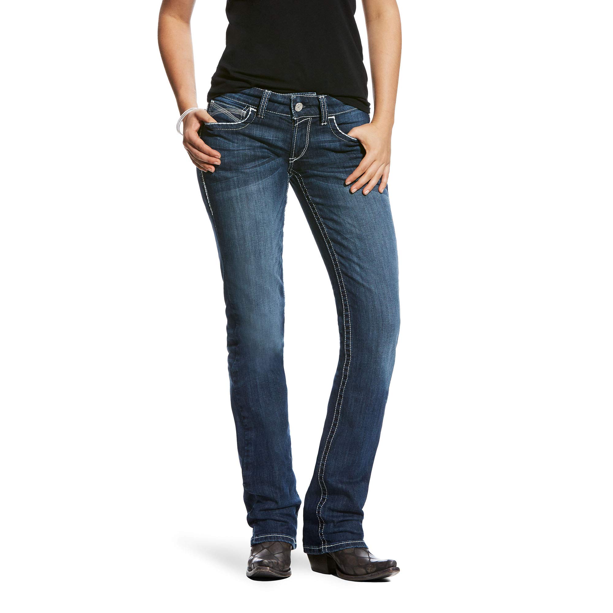 ARIAT Real Mid Rise Straight - Women's Jean