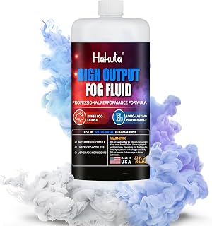 Hakuta Fog Machine Liquid 32oz, High Density Fog Juice Water Based | Safe for Outdoor and Indoor Use, Universal Compatibility With Standard Fog Machines, High Output Long-Lasting Fog Effect