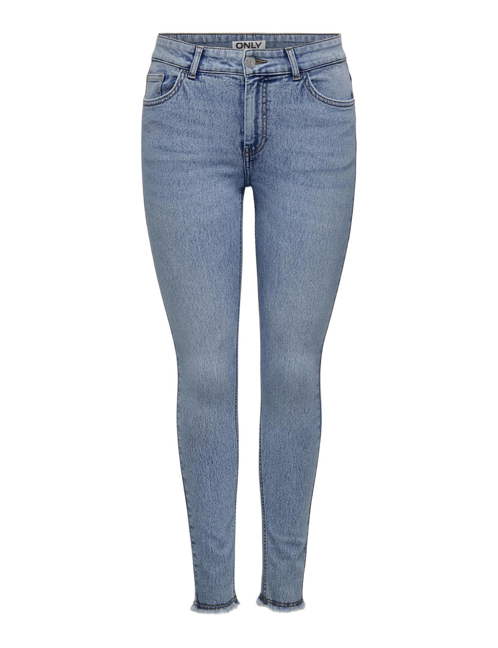Only - Onlhush Mid Waist SK RW Ank DNM, Jeans a Vita Media Donna