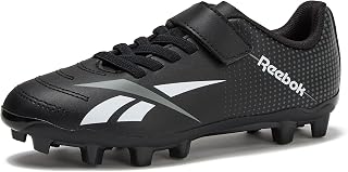 Reebok Strike MG Youth Kids Soccer Cleats Boys and Girls Soccer Shoes, Lace Up or Hook & Loop Closure, Indoor or Outdoor for Turf or Grass