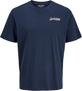 JACK & JONES Men's Plus Size Printed T-Shirt Jjesoho Tee SS Crew Neck Noos Pls