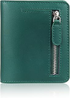 FUNTOR Small Wallets for Women, Ladies Small Compact Bifold Pocket RFID Blocking Genuine Leather Wallet for Women