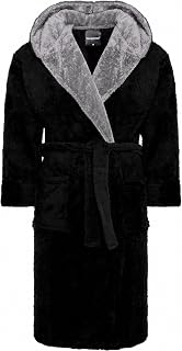 SnuggleME Dressing Gowns for Men | Super Soft Snuggle Hooded Dressing Gown | Men's Warm and Cozy Fleece Nightwear Robe | Gifts for Him