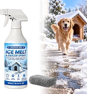 300ML Outdoor De-Icing & Snow Melting Spray,Ice Melt & Deicer Spray,Clear Steps,Walkways & Patios Fast,Pet-Safe (1pcs)
