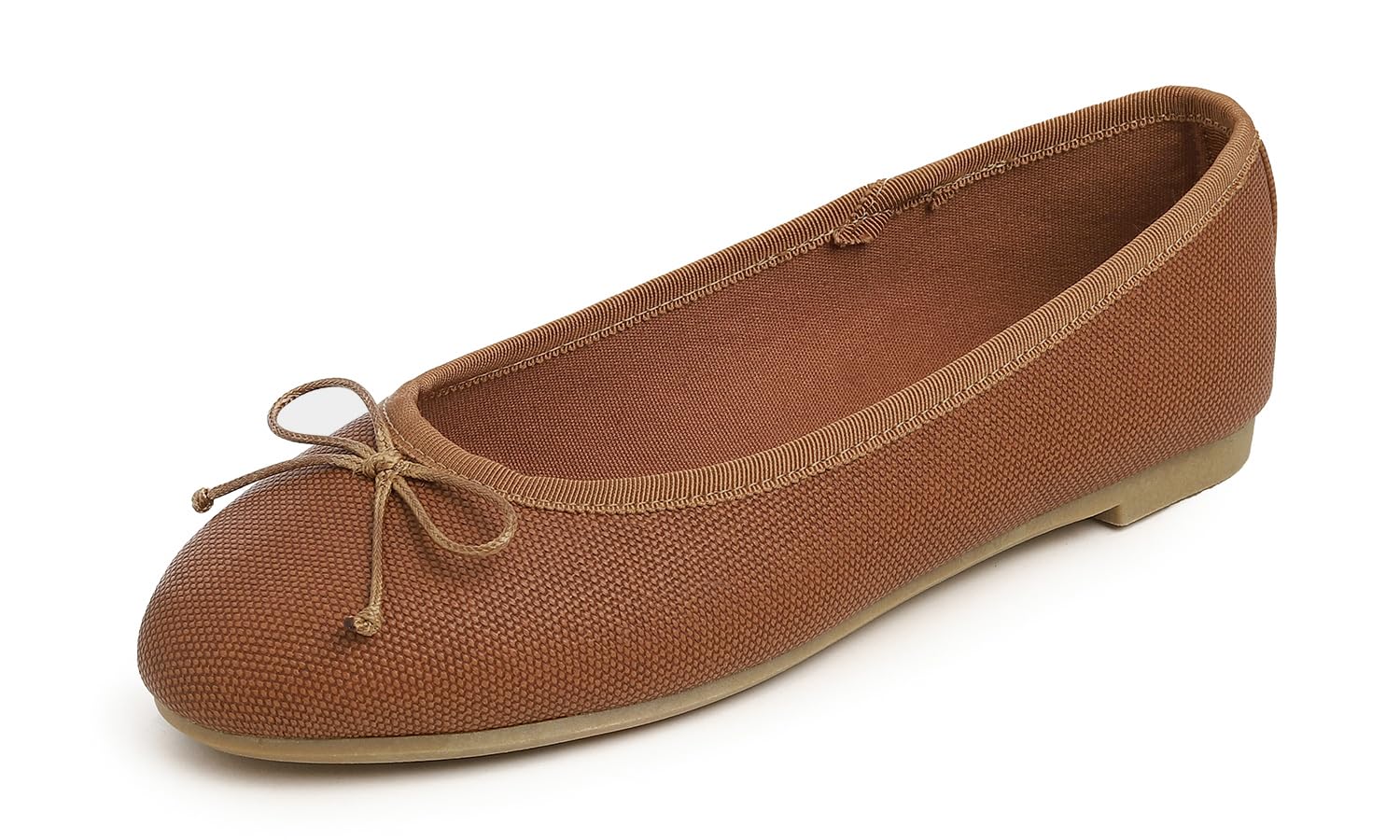 FEVERSOLE Women's Bow Tie Fashion Dress Slip On Shoes Round Toe Ballet Flat