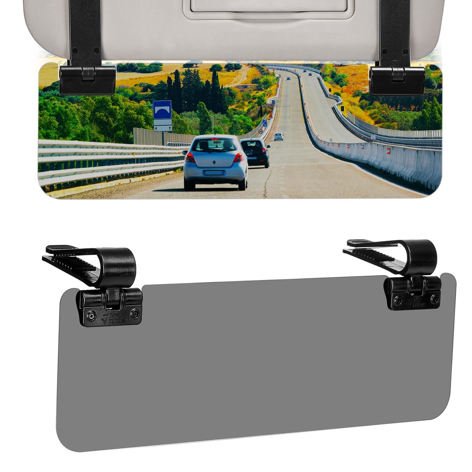JOYTUTUS Sun Visor Extender for Cars, Polarized Sun Visor Extender Universal Sun