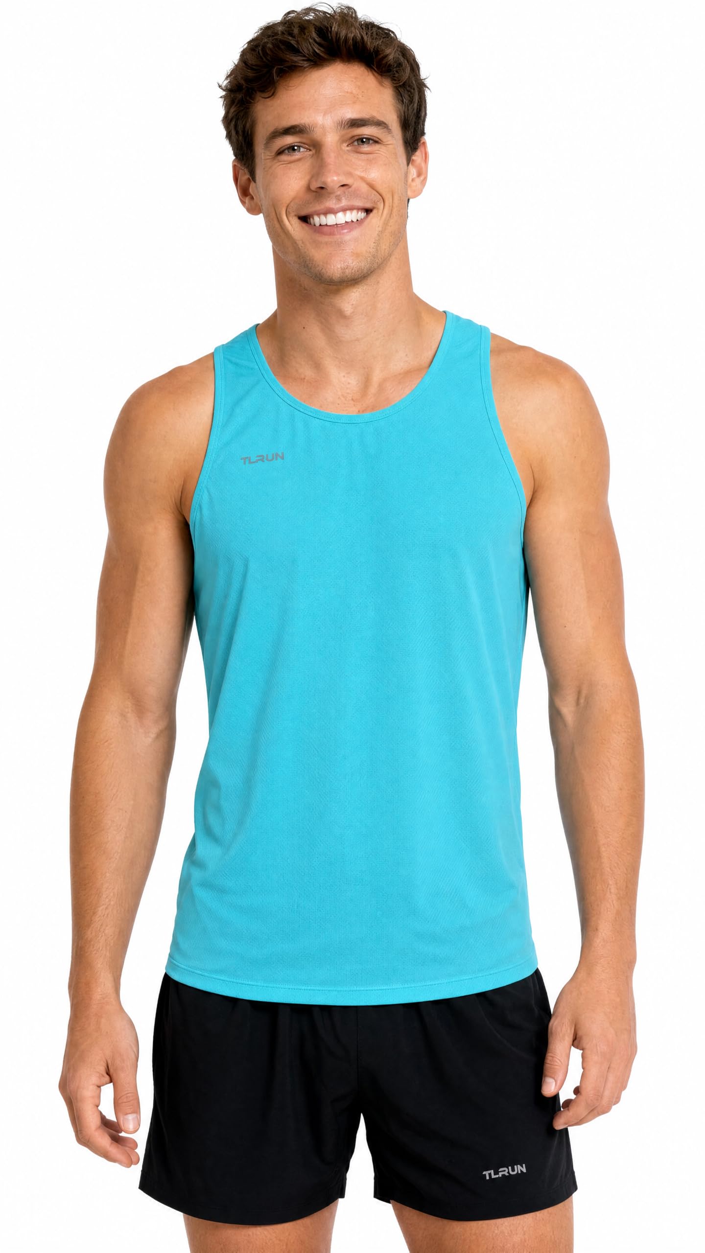 TLRUN Ultra Lightweight Running Singlet for Men Marathon Tank Top Dry Fit Workou