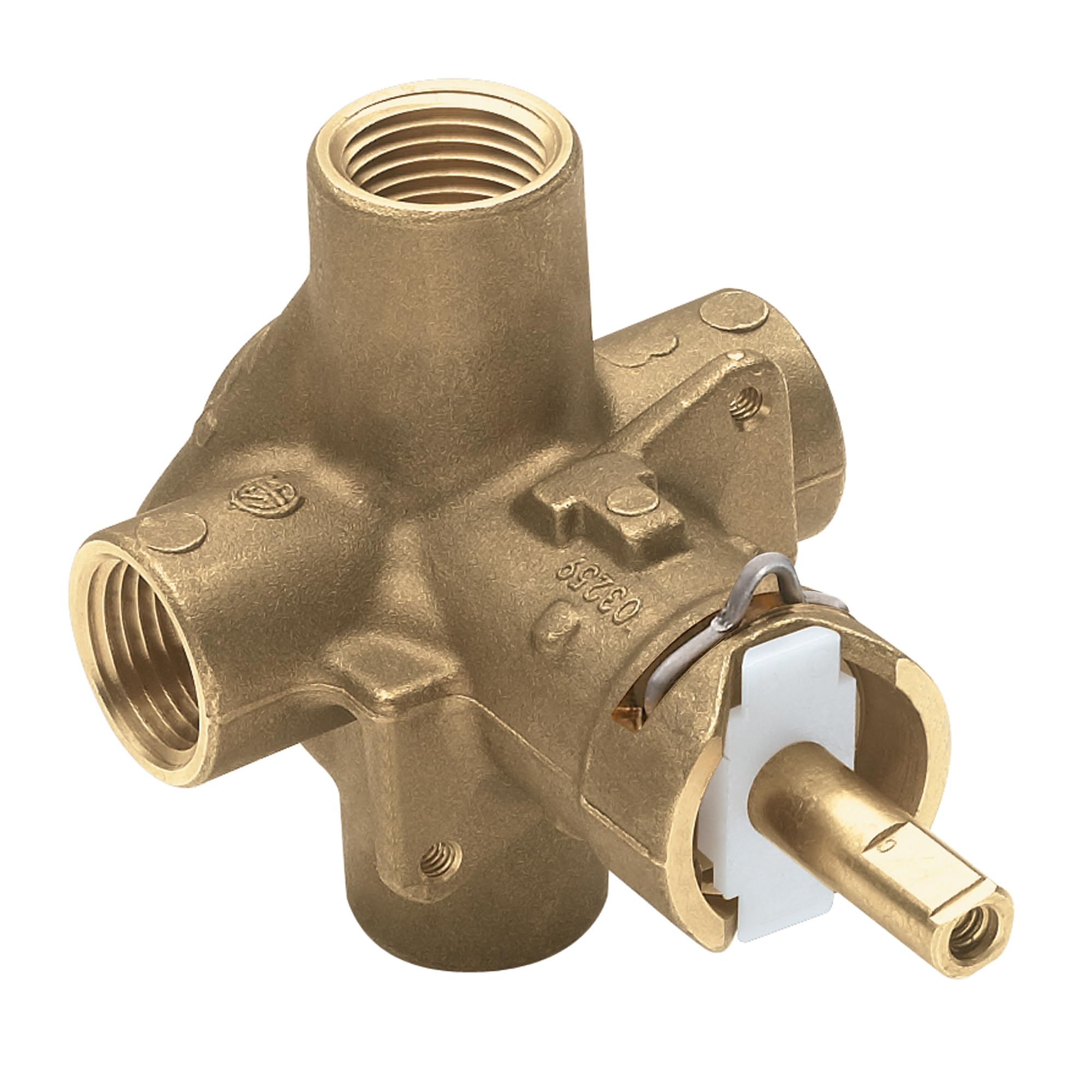 Moen 2510 Brass Posi-Temp Pressure Balancing Tub and Shower Valve, 1/2-Inch IPS 