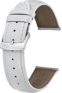 BINLUN Bracelet de Montre en Cuir Multicolore Remplacement Bracelets Montres à Dégagement Rapide pour Homme Femme Mode Watch Strap pour Montre Connectées 12mm 14mm 16mm 18mm 19mm 20mm 21mm 22mm