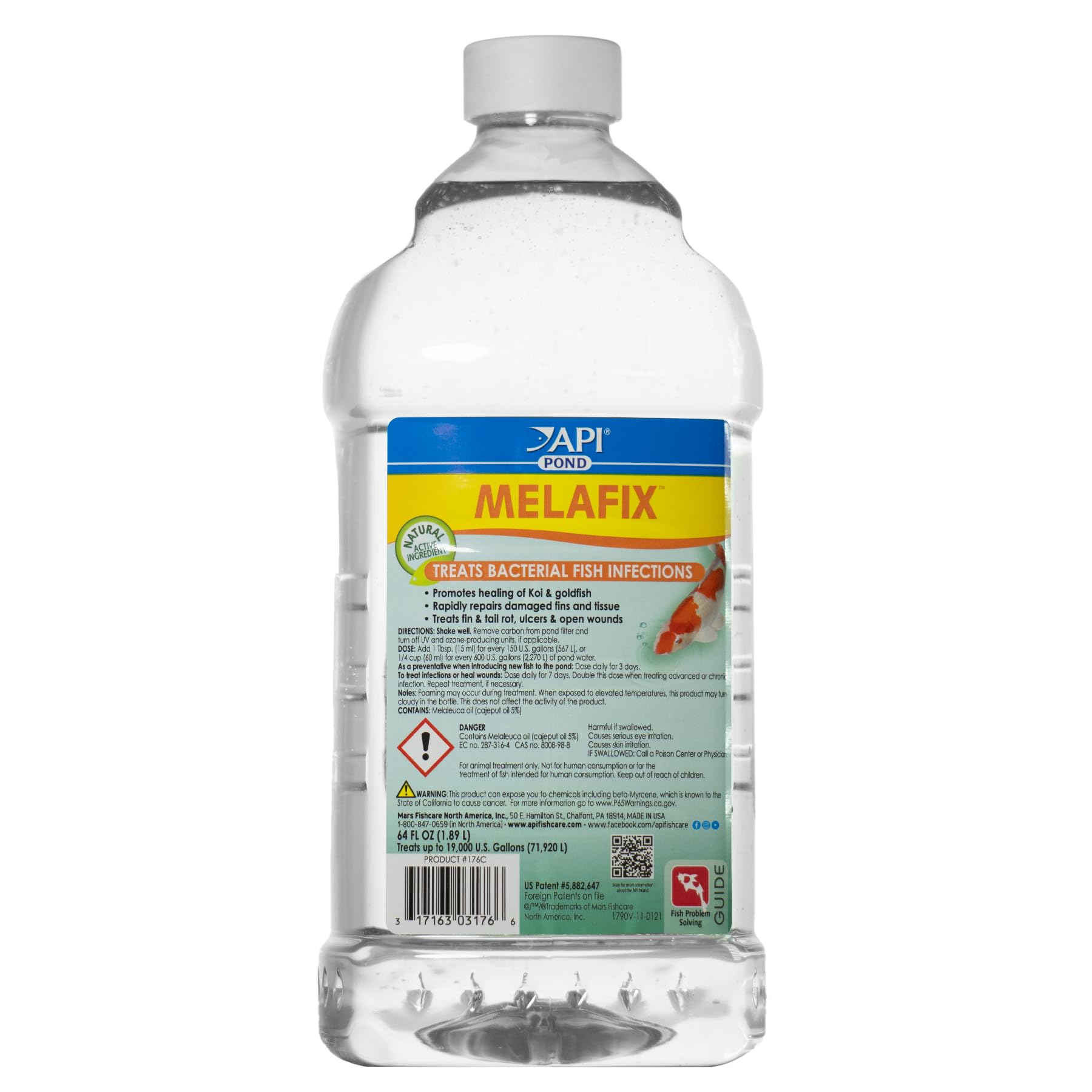 API POND MELAFIX Pond Fish Bacterial Infection Remedy 64-Ounce Bottle