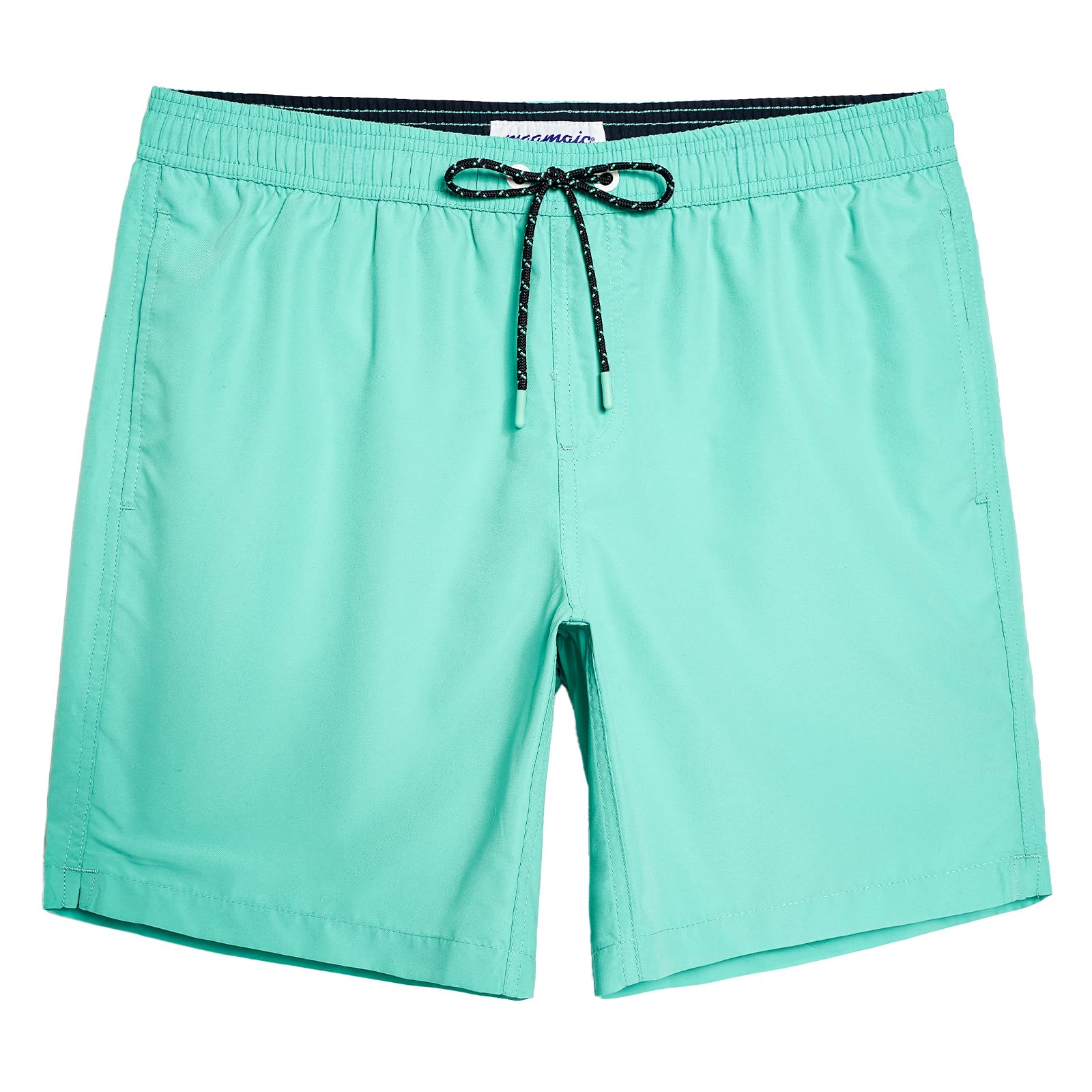 maamgic 2 in 1 Compression Lined Swimsuit with Zipper Men Swim Shorts Beach