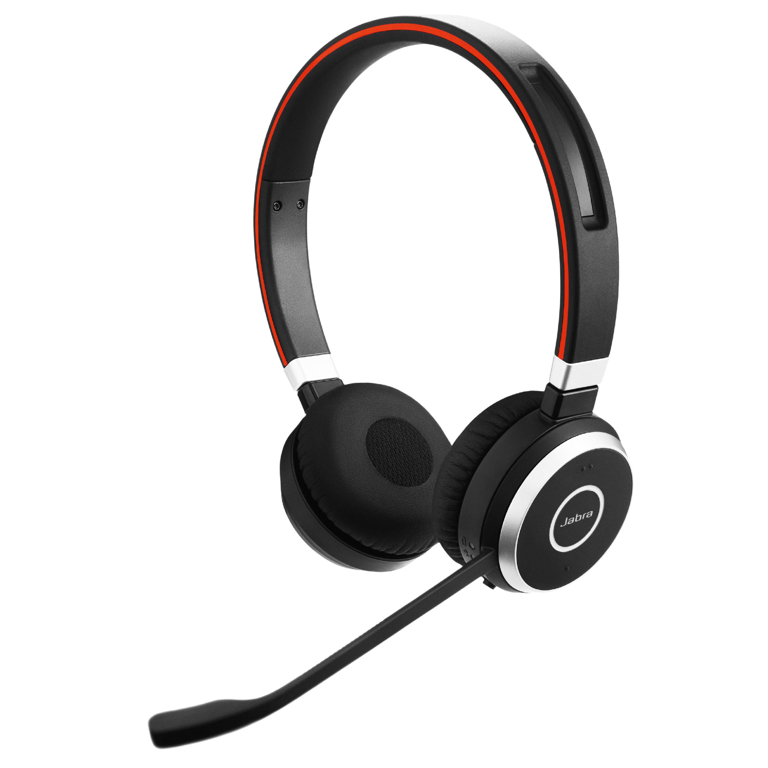Jabra Evolve 65 MS Wireless Headset, Stereo – Includes Link 370 USB Adapter – Bl