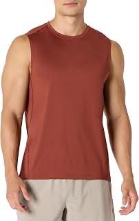 Amazon Essentials Men's Active Quick Dry Moisture-Wicking Tech Stretch Lightweight Sleeveless Muscle Shirt