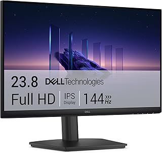 Dell 24 Monitor - SE2426HS, Full HD (1920x1080), 144Hz, IPS, 1ms MPRT | AMD FreeSync, Height Adjust, VESA (100x100mm), 2 HDMI, 3 Year Warranty, Black