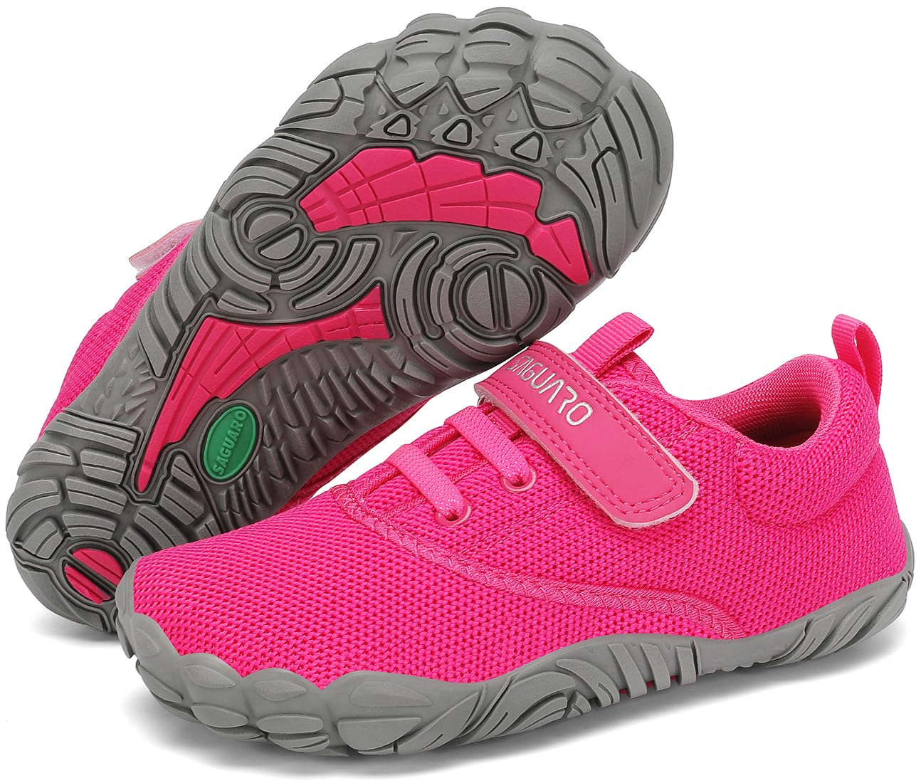 SAGUARO Children's Barefoot Shoes Lightweight Non-Slip Trail Running Shoes Size 