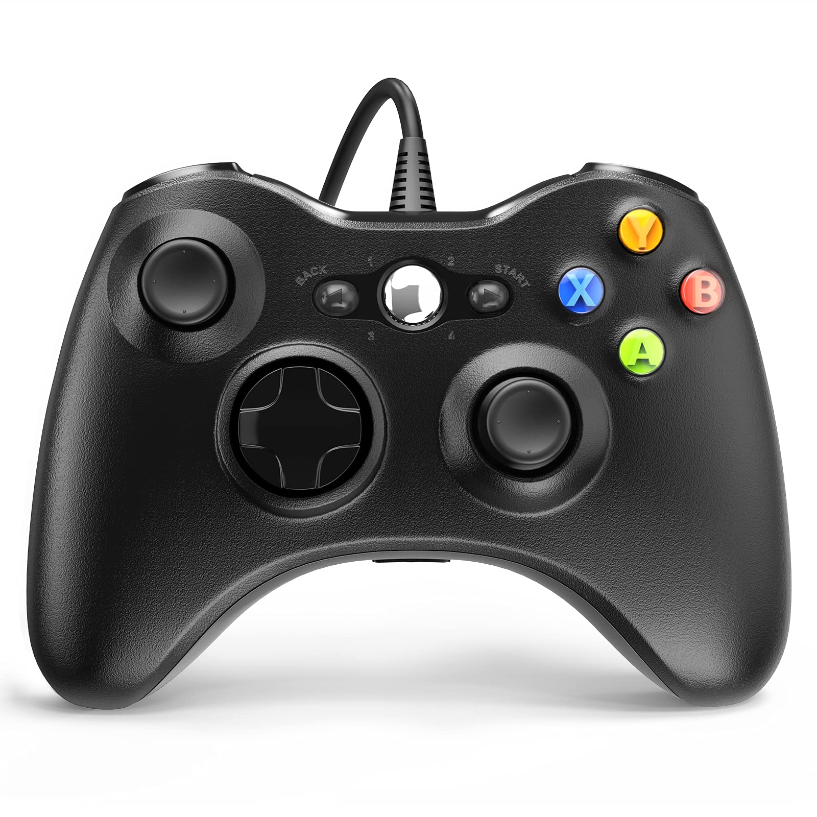 Wired Controller for Xbox 360, YAEYE Game Controller for 360 with Dual-Vibration