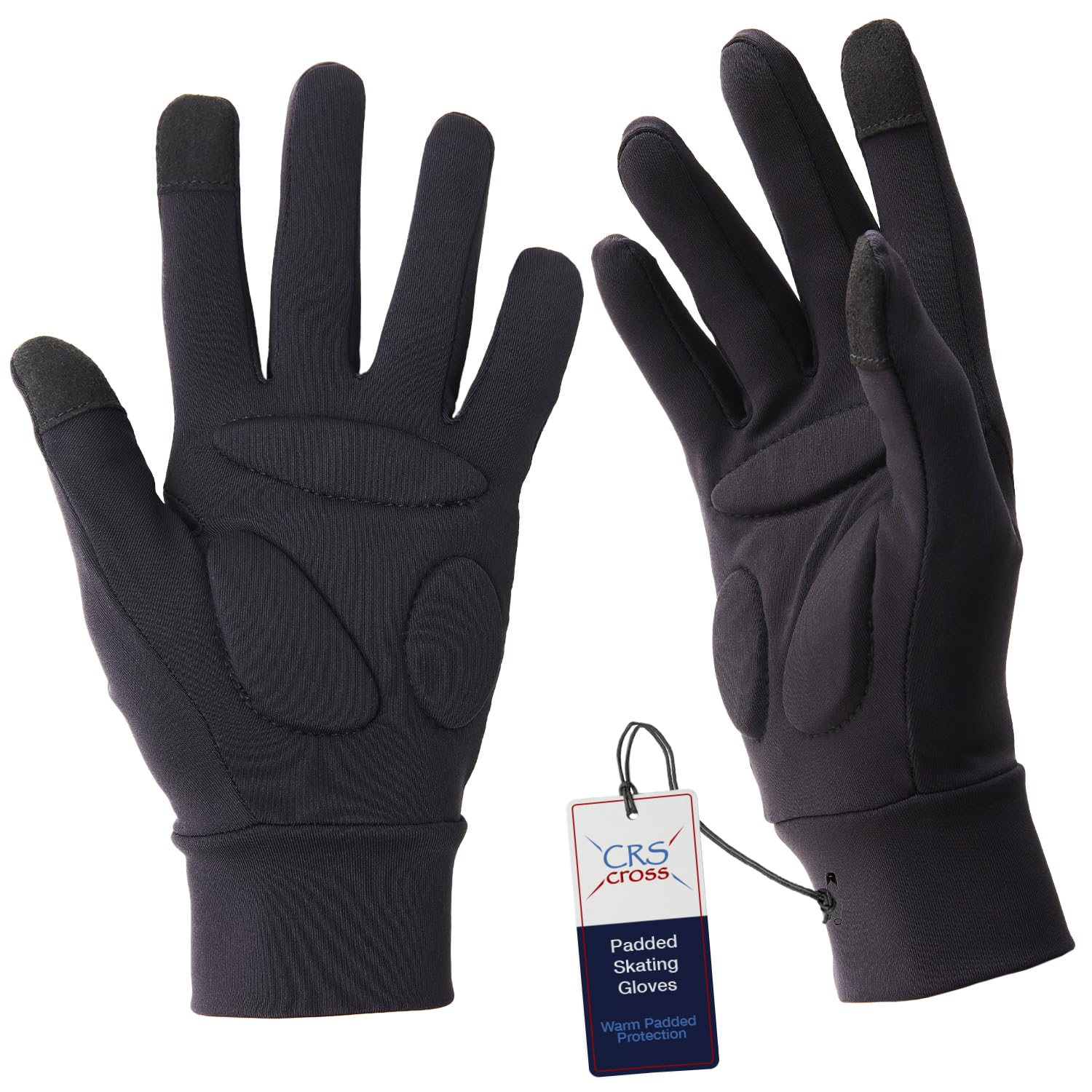 CRS Cross Padded Ice Skating Gloves Figure Skating Fall Protection Glove | Water