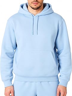 RIPT Men's Fleece Hoodie Pullover with Pockets and Drawstring, Long Sleeve Soft Sweatshirt for Gym Fitness Loungewear