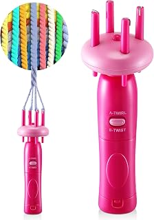 Cord Maker Portable Fringe Twister,Handheld Cording Maker Tool Needlepoint | Beginner-Friendly Fringe Twister, 5X Faster Than Hand Weaving, Ideal for Needlepoint, Tassels and Trims, Patent Pending